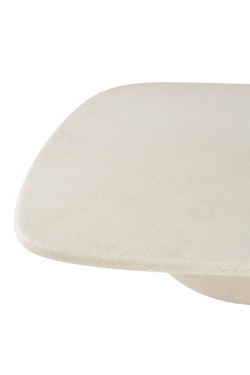 Luxury White Pebble-Shaped Coffee Table Modern Italian Style for Villa