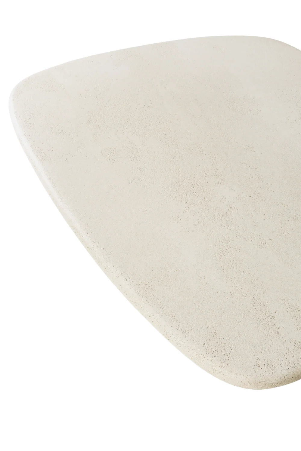 Luxury White Pebble-Shaped Coffee Table Modern Italian Style for Villa