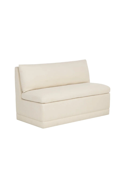 Luxury White Rectangular Banquette European Style for Villa