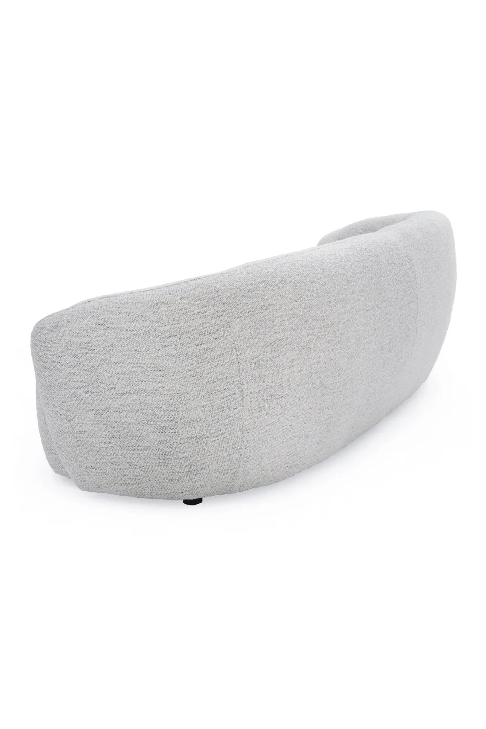 Luxury White Round-Back Sofa Modern Italian Style for Villa