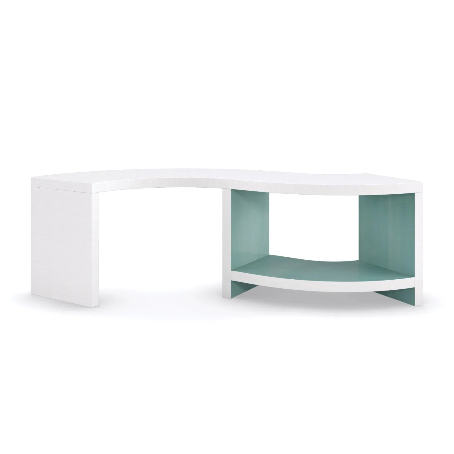 Luxury White S-Shaped Cocktail Table Modern Italian Style for Villa