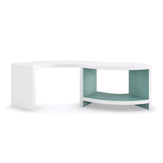 Luxury White S-Shaped Cocktail Table Modern Italian Style for Villa