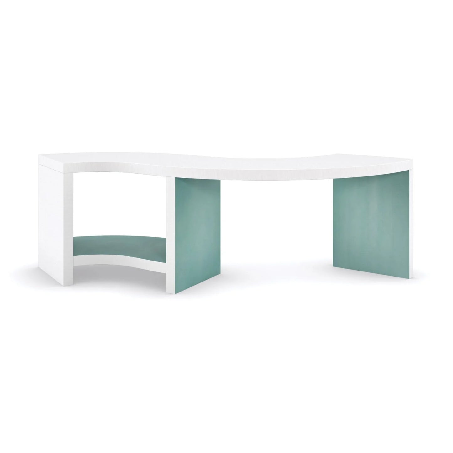 Luxury White S-Shaped Cocktail Table Modern Italian Style for Villa