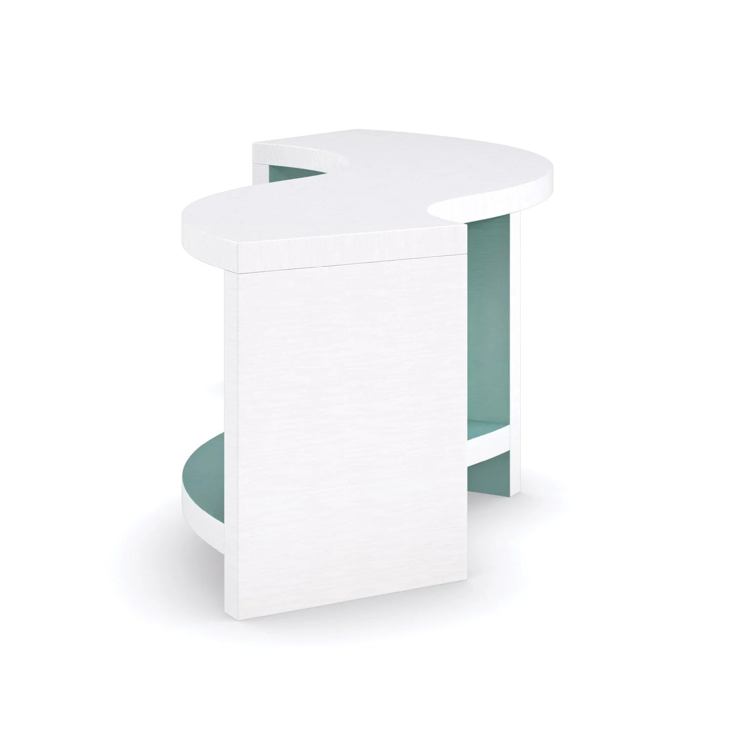 Luxury White S-Shaped Cocktail Table Modern Italian Style for Villa