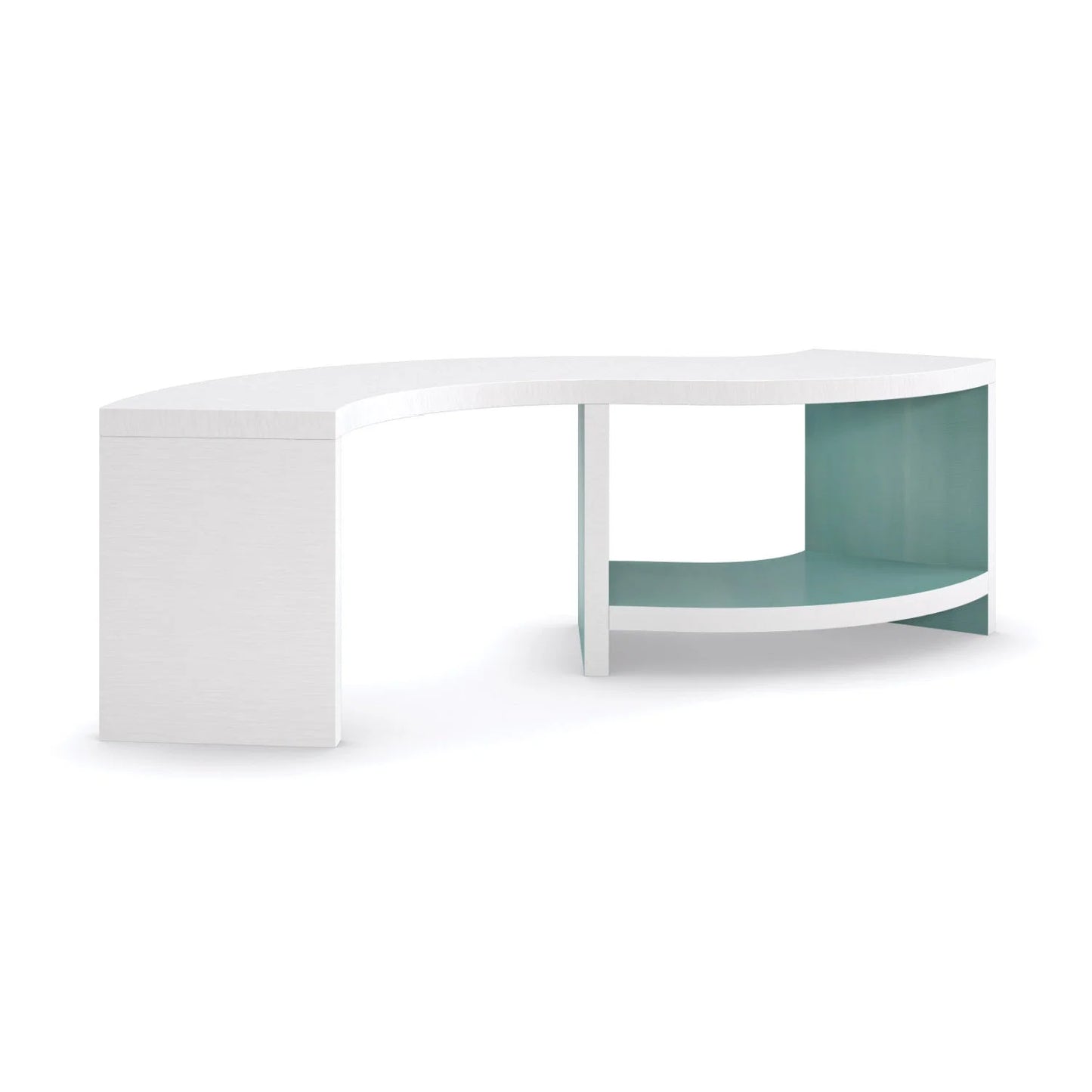 Luxury White S-Shaped Cocktail Table Modern Italian Style for Villa