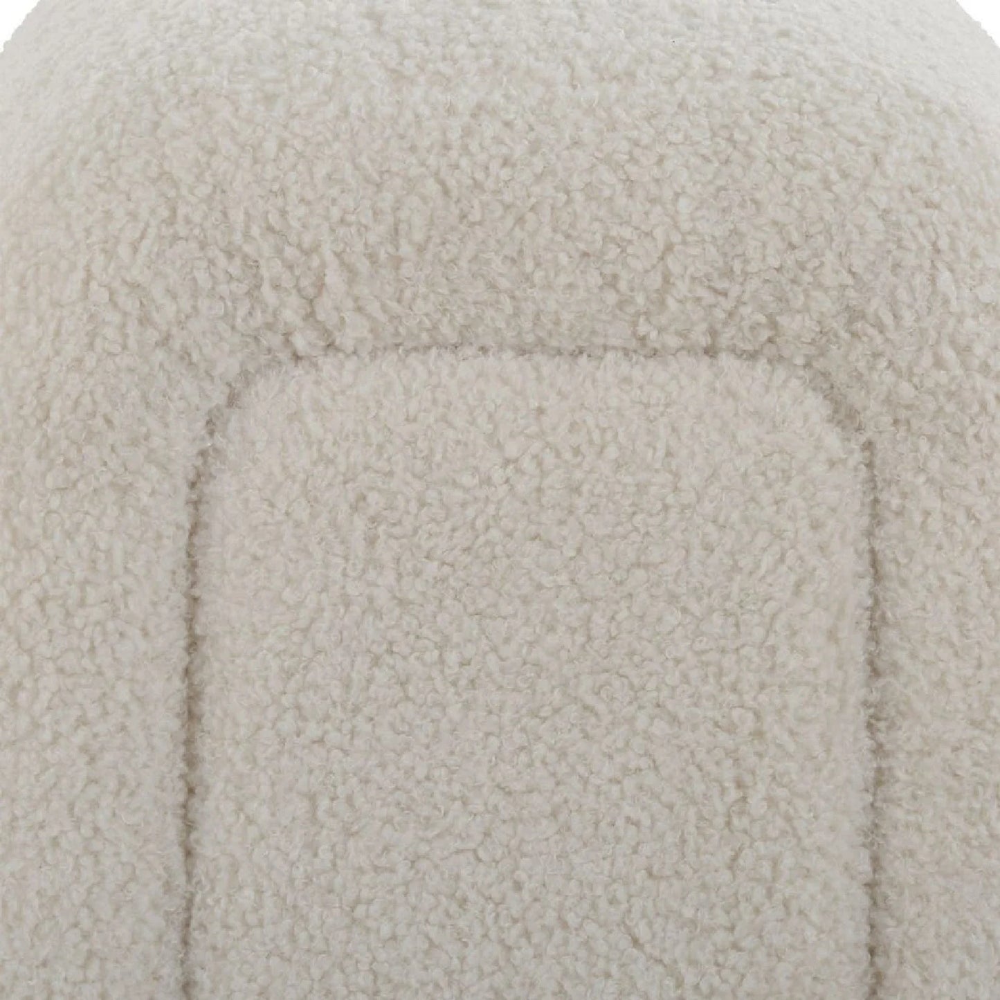 Luxury White Sheepskin Bench European Style for Villa
