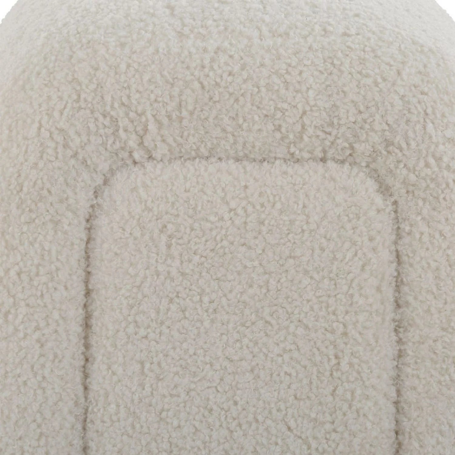 Luxury White Sheepskin Bench European Style for Villa