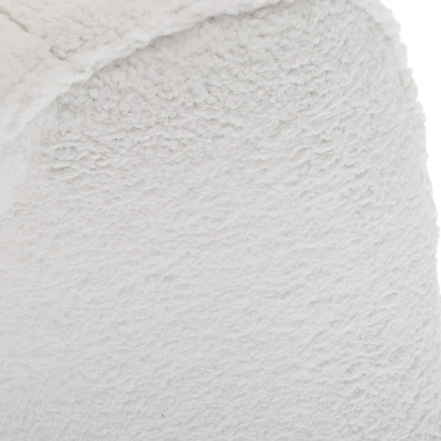 Luxury White Sheepskin Swivel Accent Chair European Style for Villa