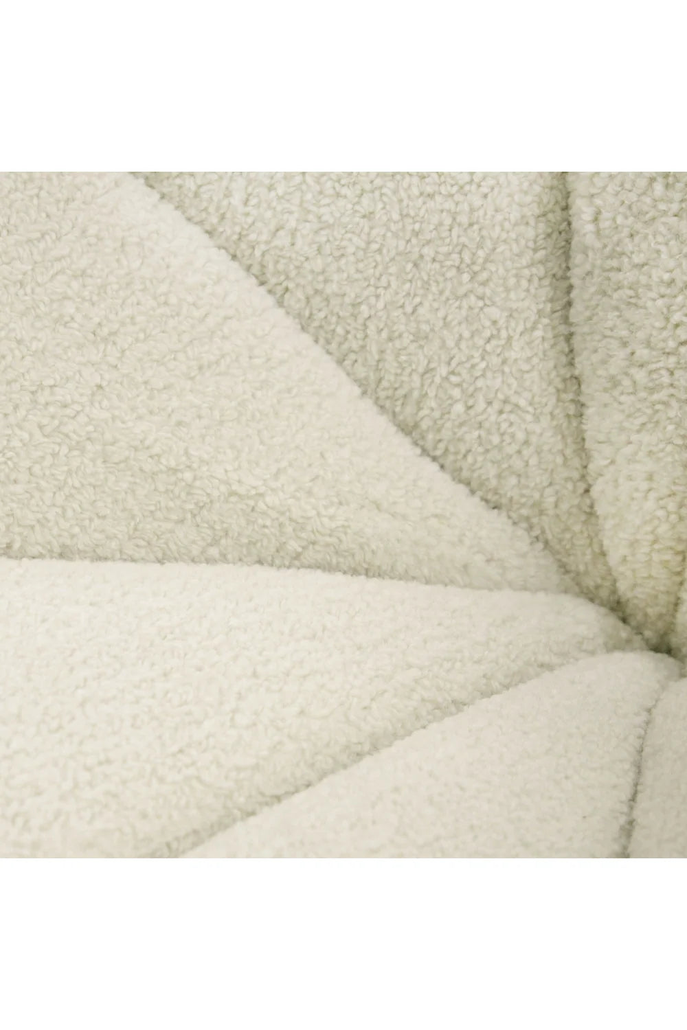Luxury White Sherpa Tufted Swivel Lounge Chair Modern Italian Style for Villa