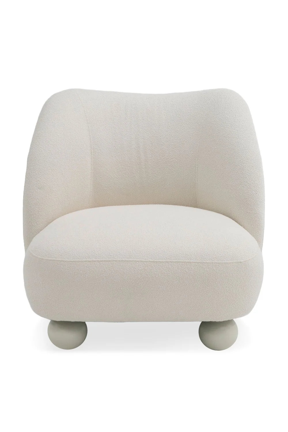 Luxury White Sloped Back Accent Chair European Style for Villa