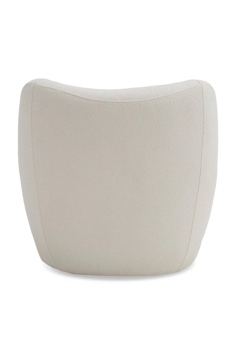 Luxury White Sloped Back Accent Chair European Style for Villa