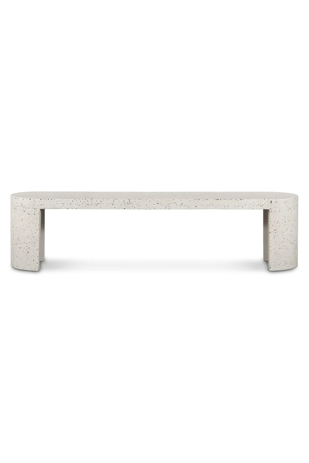 Luxury White Terrazzo Bench European Style for Villa