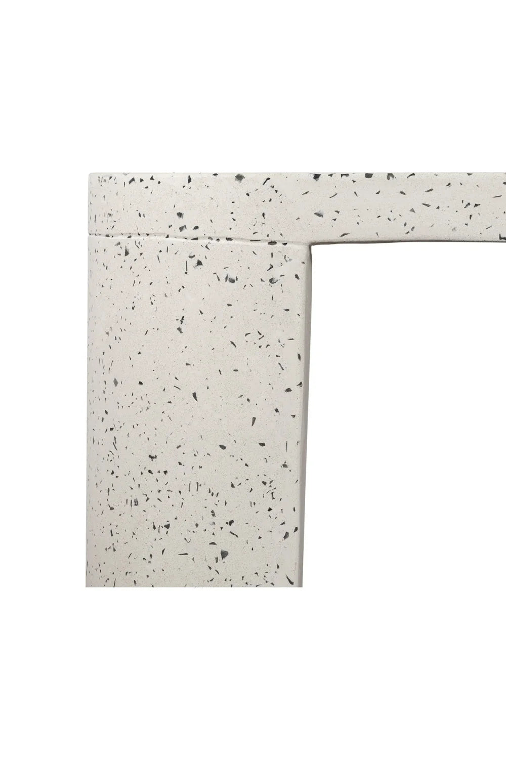 Luxury White Terrazzo Bench European Style for Villa