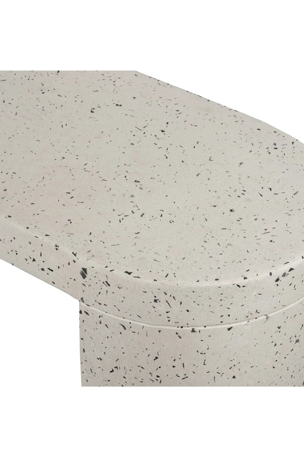 Luxury White Terrazzo Bench European Style for Villa