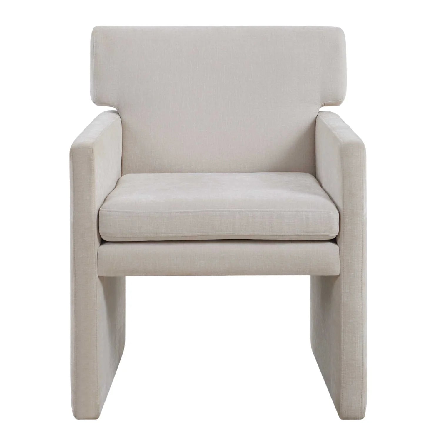 Luxury White Velvet Dining Chairs European Style for Villa