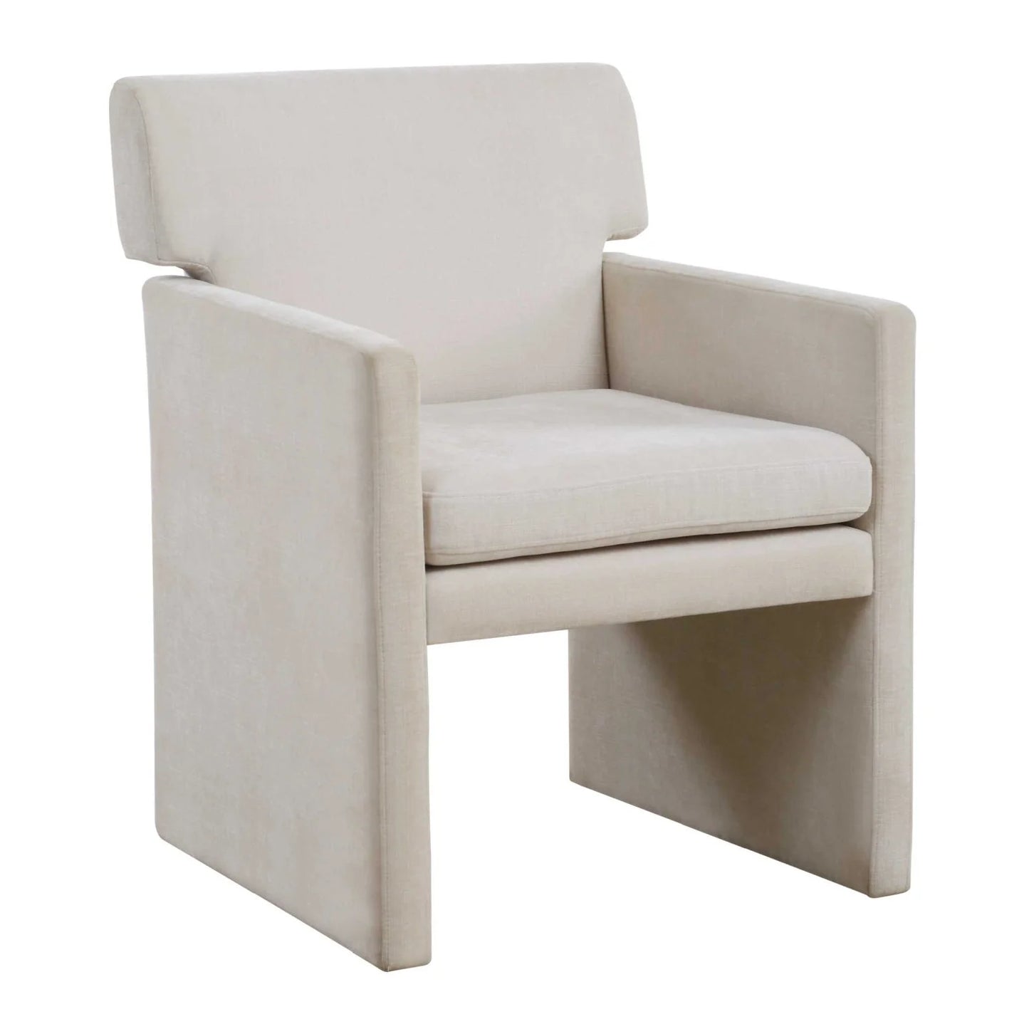 Luxury White Velvet Dining Chairs European Style for Villa