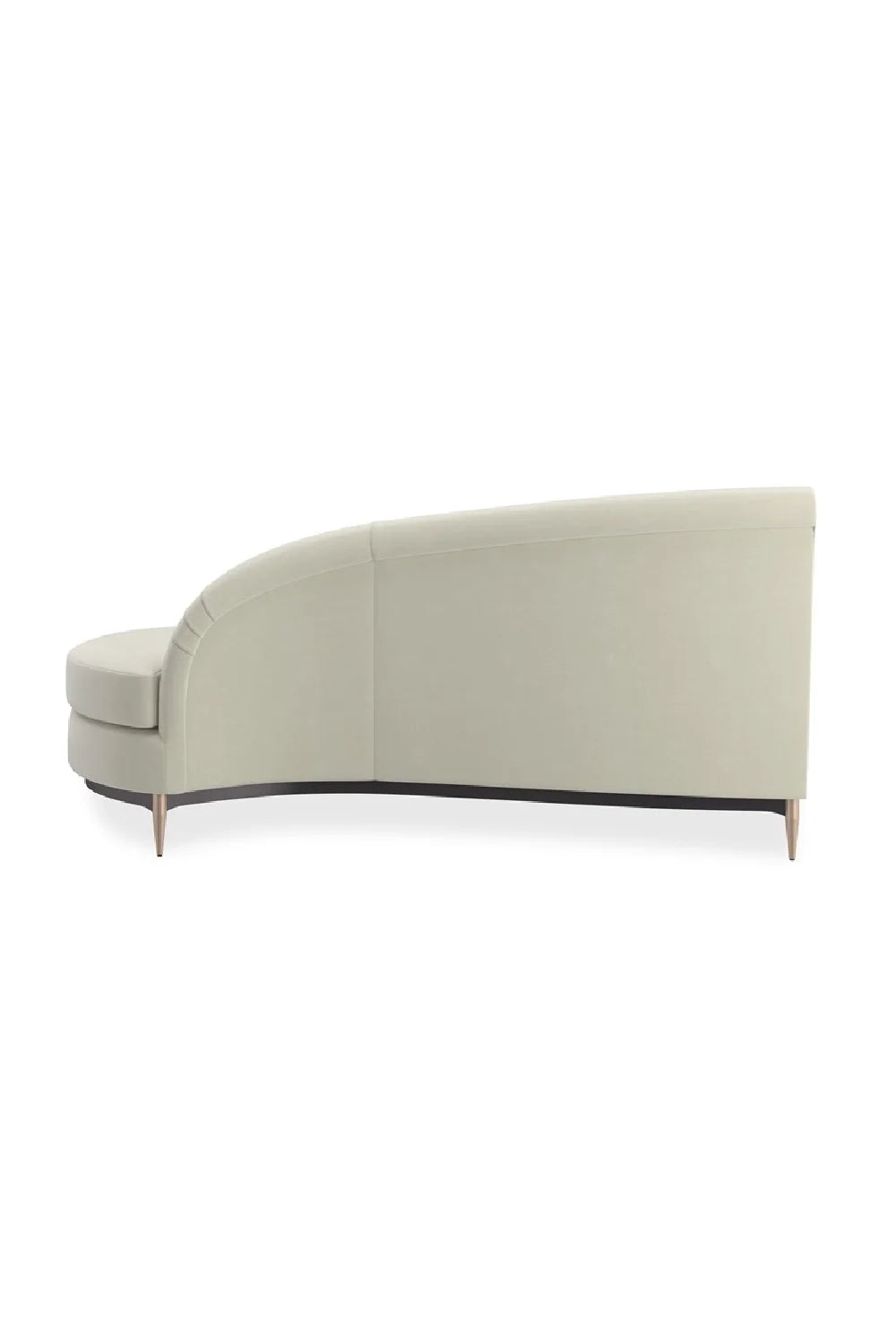 Luxury White Velvet Sectional Sofa Modern Italian Style for Villa
