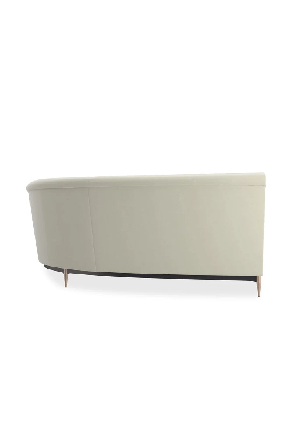Luxury White Velvet Sectional Sofa Modern Italian Style for Villa