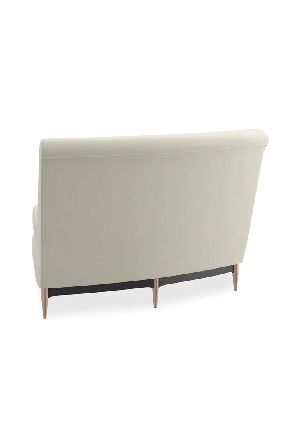 Luxury White Velvet Sectional Sofa Modern Italian Style for Villa