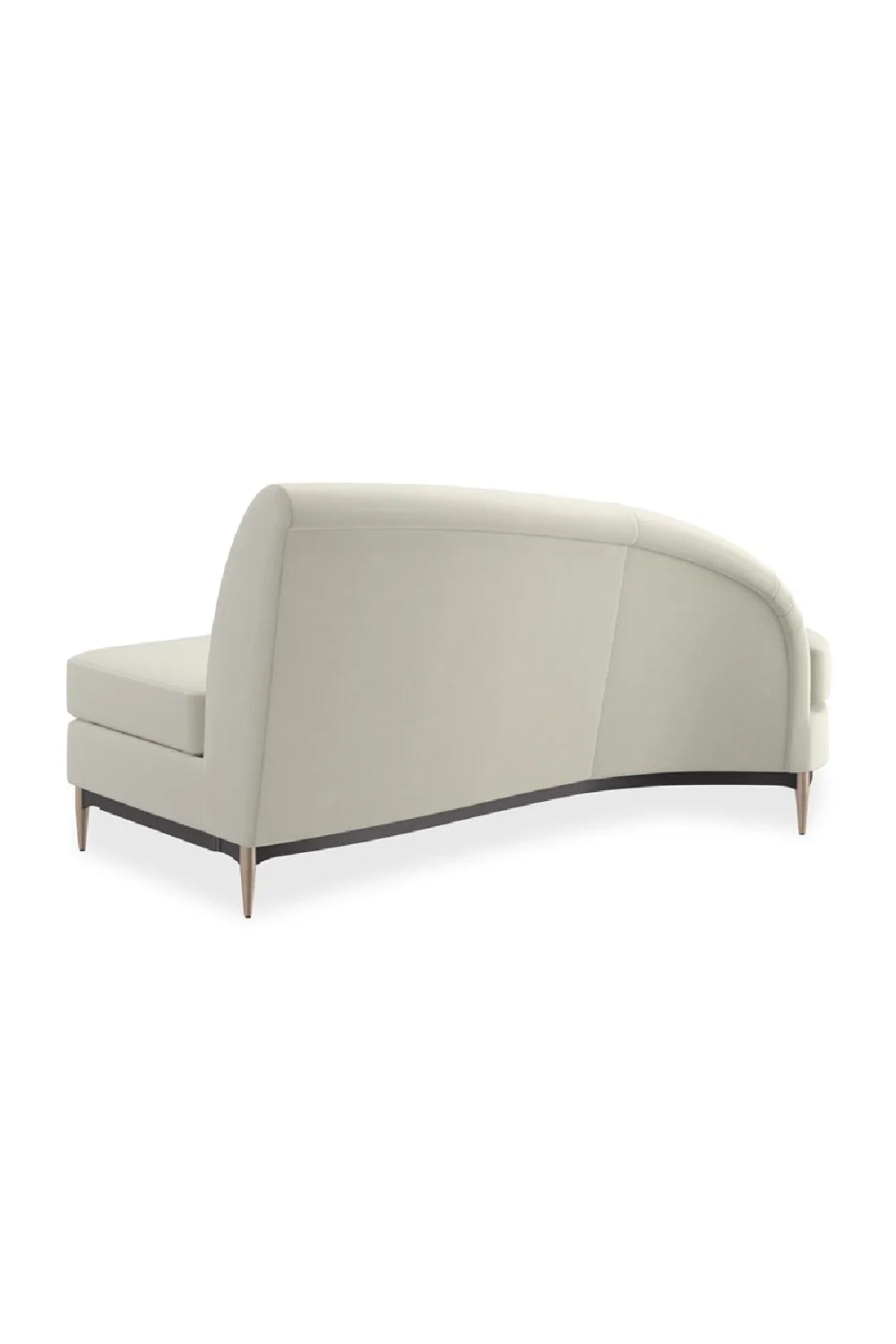 Luxury White Velvet Sectional Sofa Modern Italian Style for Villa