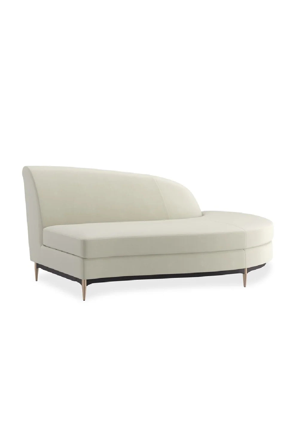 Luxury White Velvet Sectional Sofa Modern Italian Style for Villa
