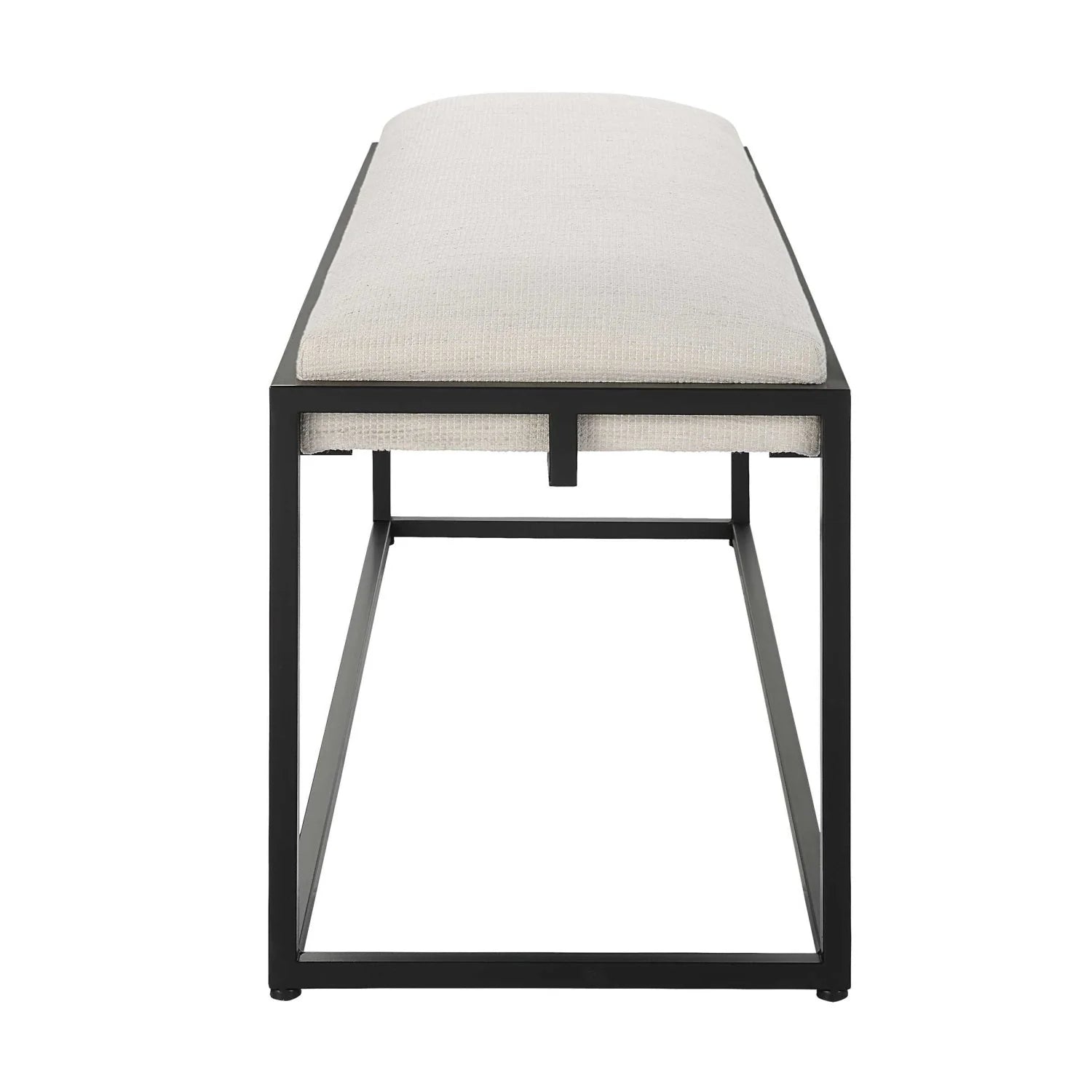 Luxury White Waffle Bench European Style for Villa