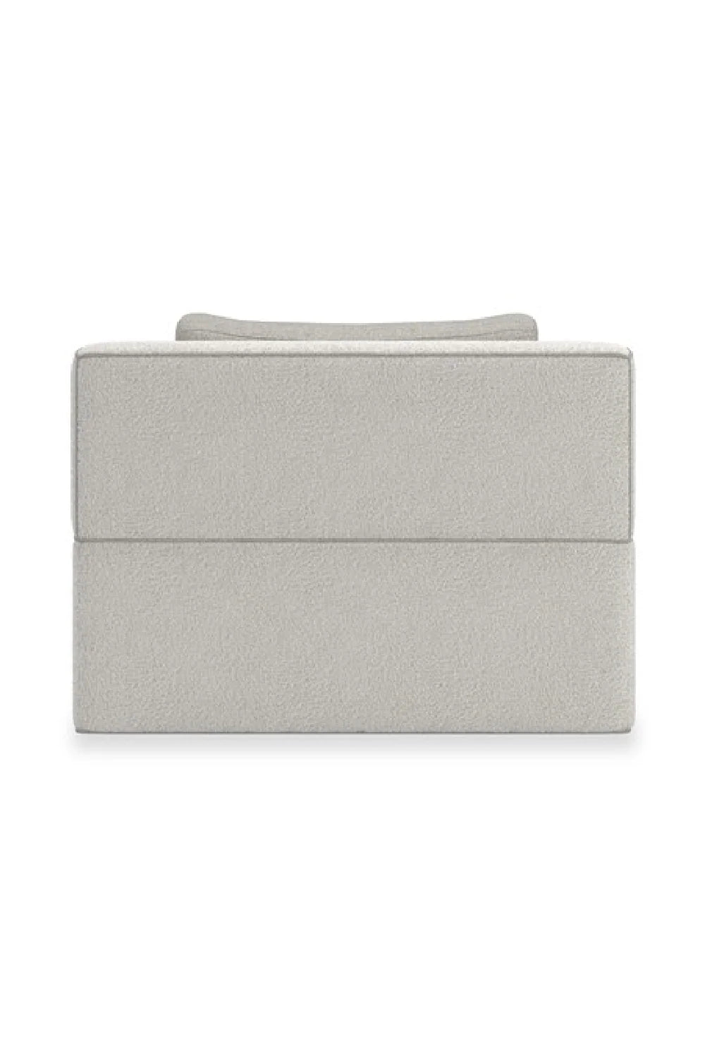Luxury White Welted Sectional Sofa Modern Italian Style for Villa