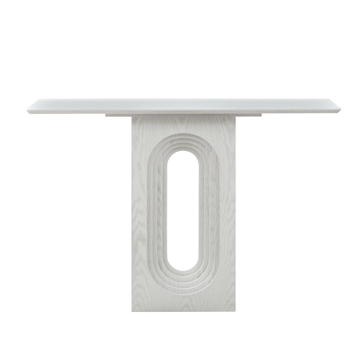 Luxury White Wood Console Table Modern Italian Style for Villa
