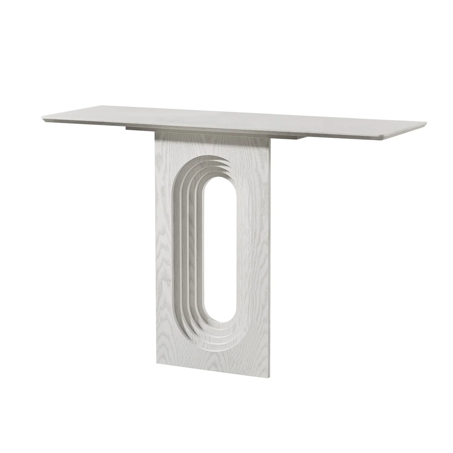 Luxury White Wood Console Table Modern Italian Style for Villa