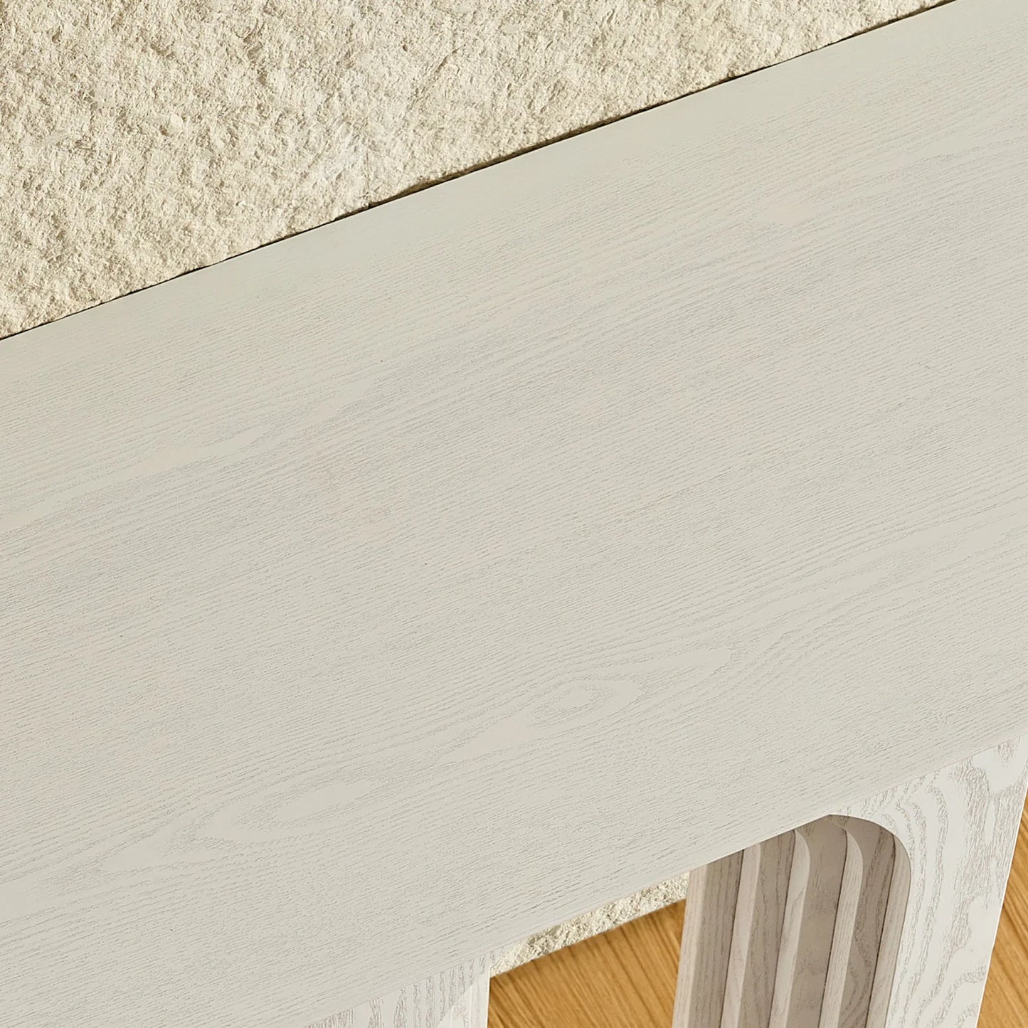 Luxury White Wood Console Table Modern Italian Style for Villa
