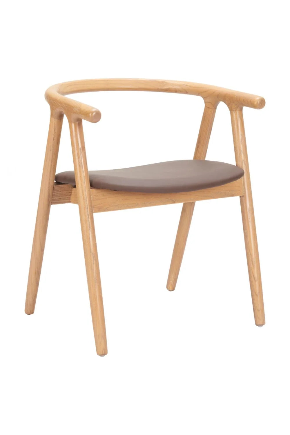 Luxury Whitewashed Elm Modern Dining Chair European Style for Villa