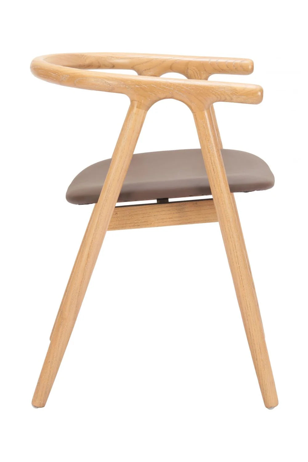 Luxury Whitewashed Elm Modern Dining Chair European Style for Villa