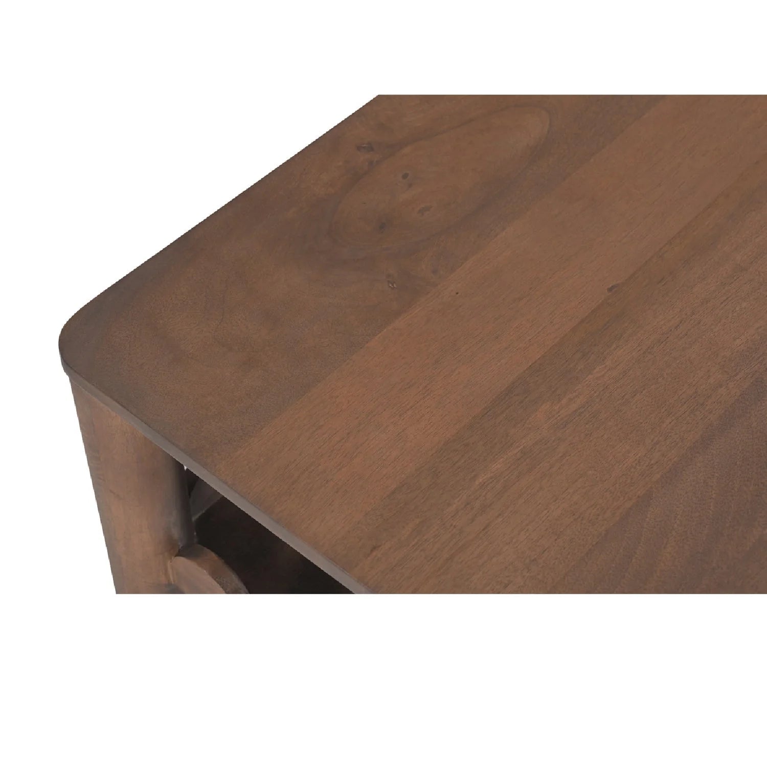 Luxury Wiley Scalloped Wooden Coffee Table Modern Italian Style for Villa