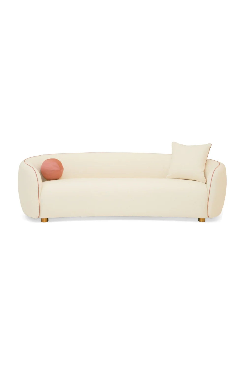Luxury Winfree Fabric Curved Sofa Modern Italian Style for Villa