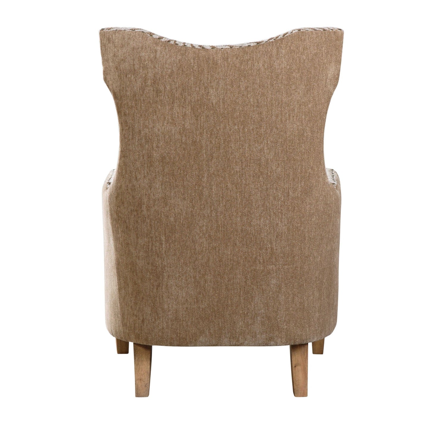 Luxury Wingback Beige Lounge Chair Modern Italian Style for Villa