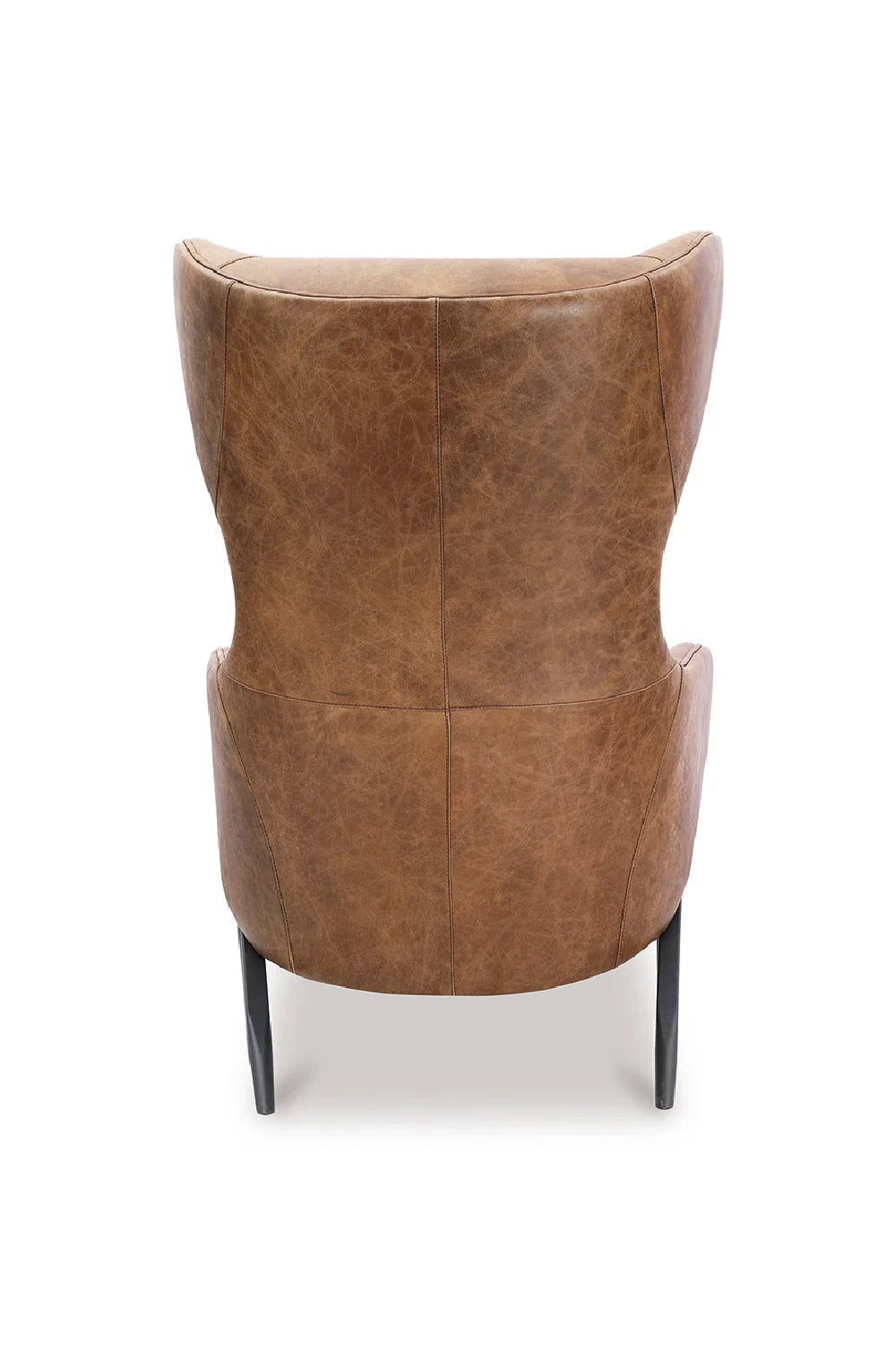 Luxury Wingback Brown Lounge Chair Modern Italian Style for Villa