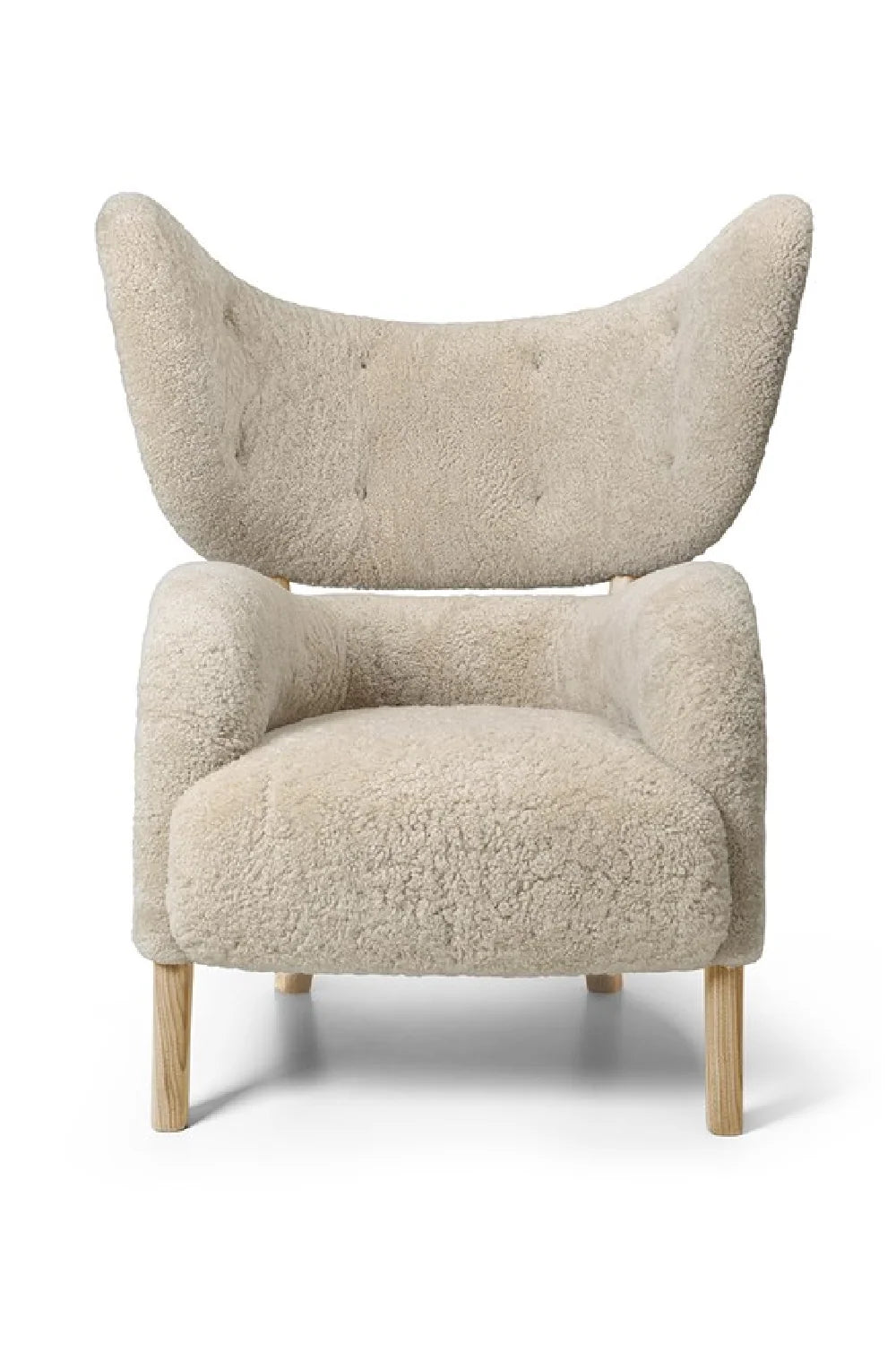 Luxury Wingback Lounge Chair Modern Italian Style for Villa