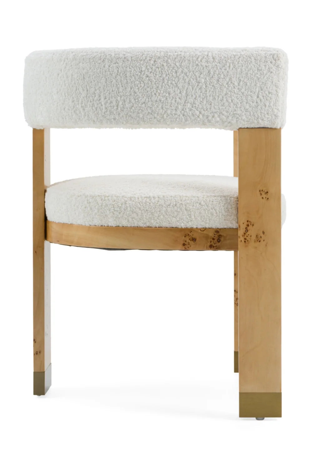 Luxury Winged Modern Dining Chair European Style for Villa
