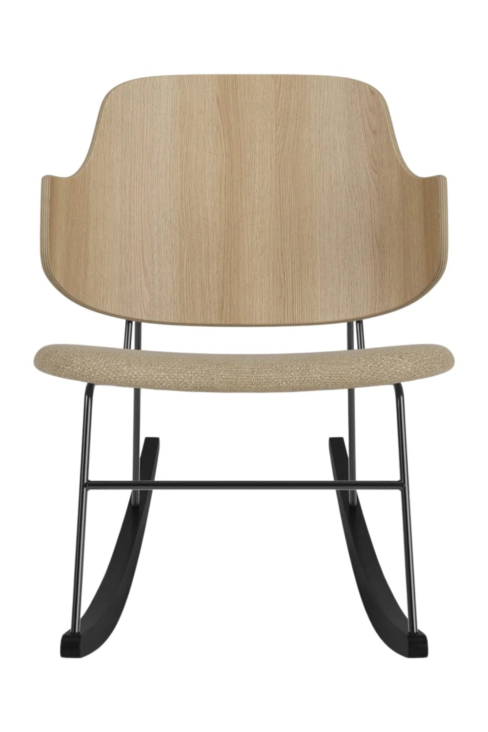 Luxury Wood Back Rocking Chair Modern Italian Style for Villa