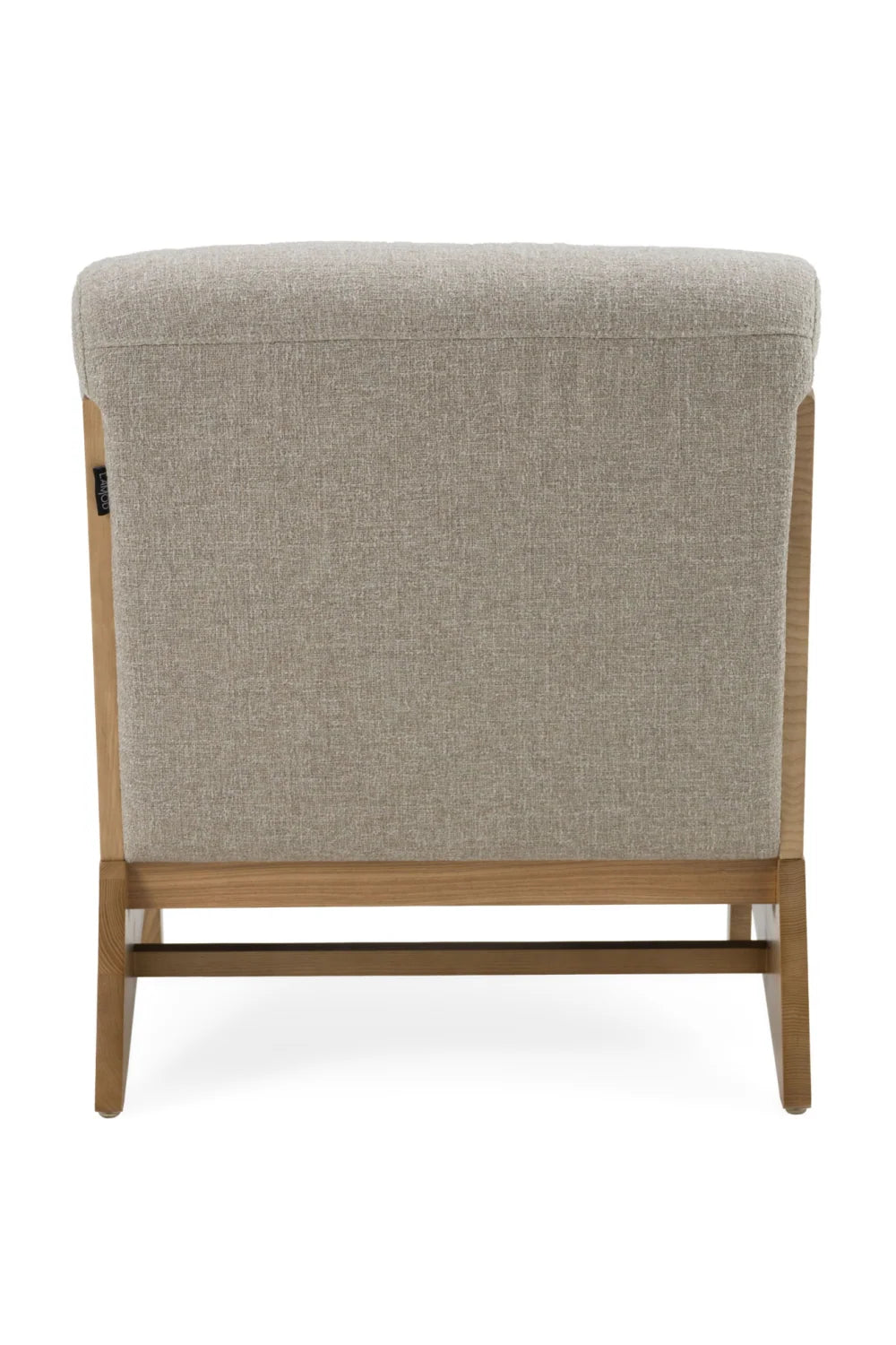 Luxury Wood Base Accent Lounge Chair Modern Italian Style for Villa