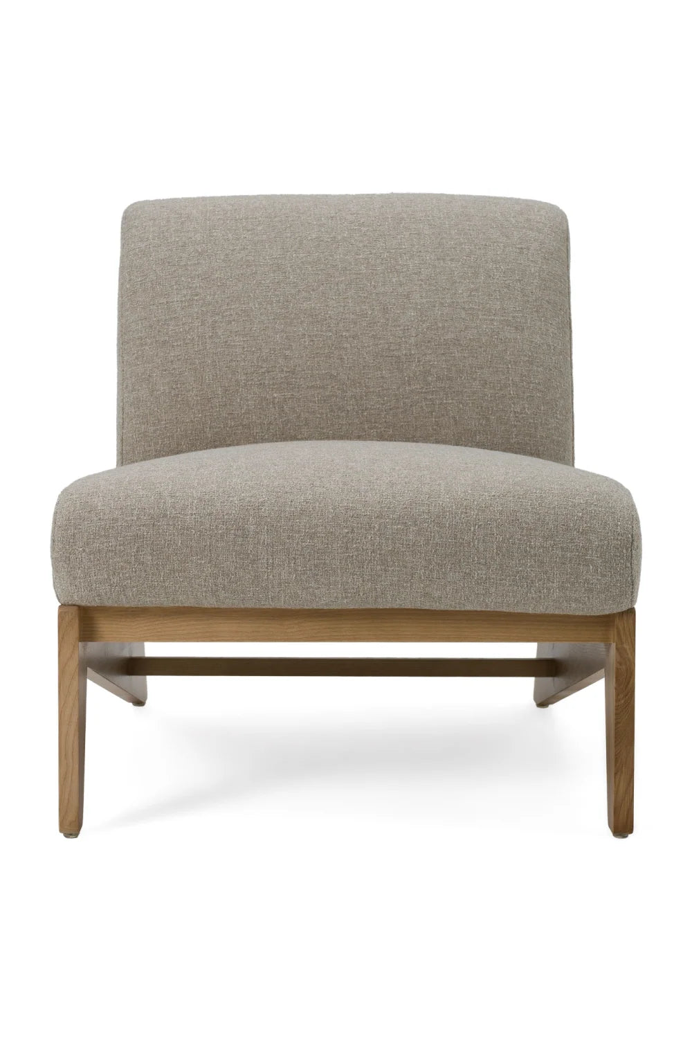 Luxury Wood Base Accent Lounge Chair Modern Italian Style for Villa