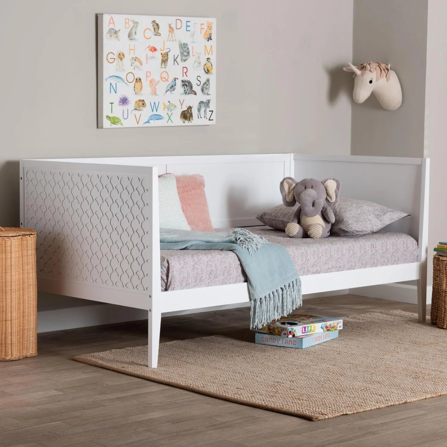 Luxury Wood Daybed Modern Italian Style for Villa