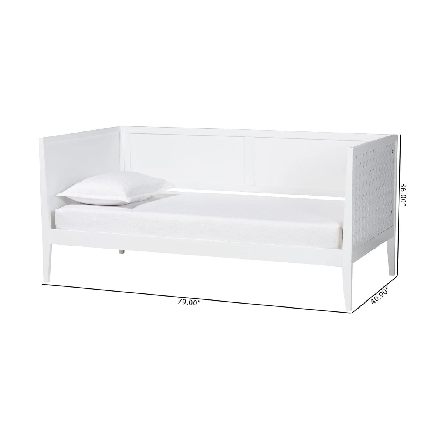 Luxury Wood Daybed Modern Italian Style for Villa