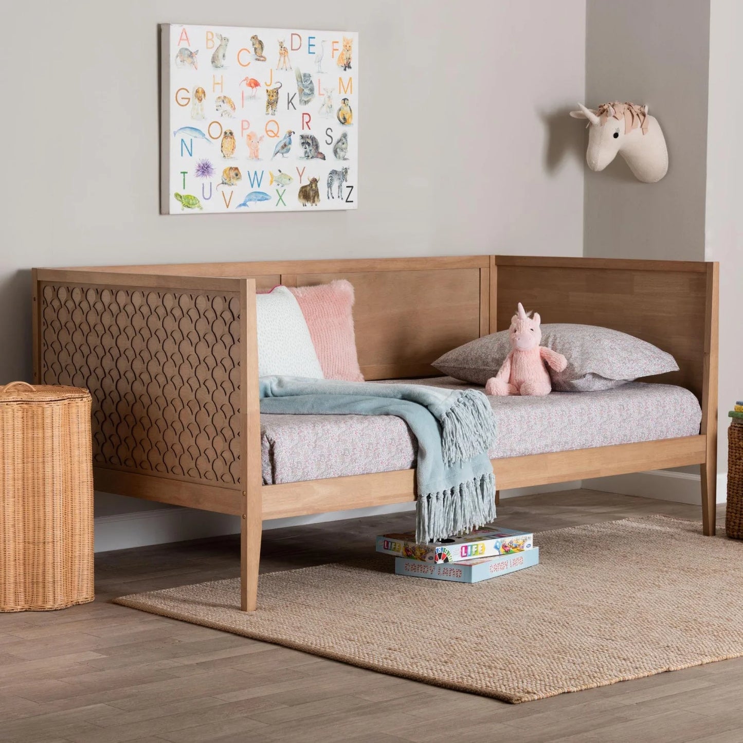 Luxury Wood Daybed Modern Italian Style for Villa