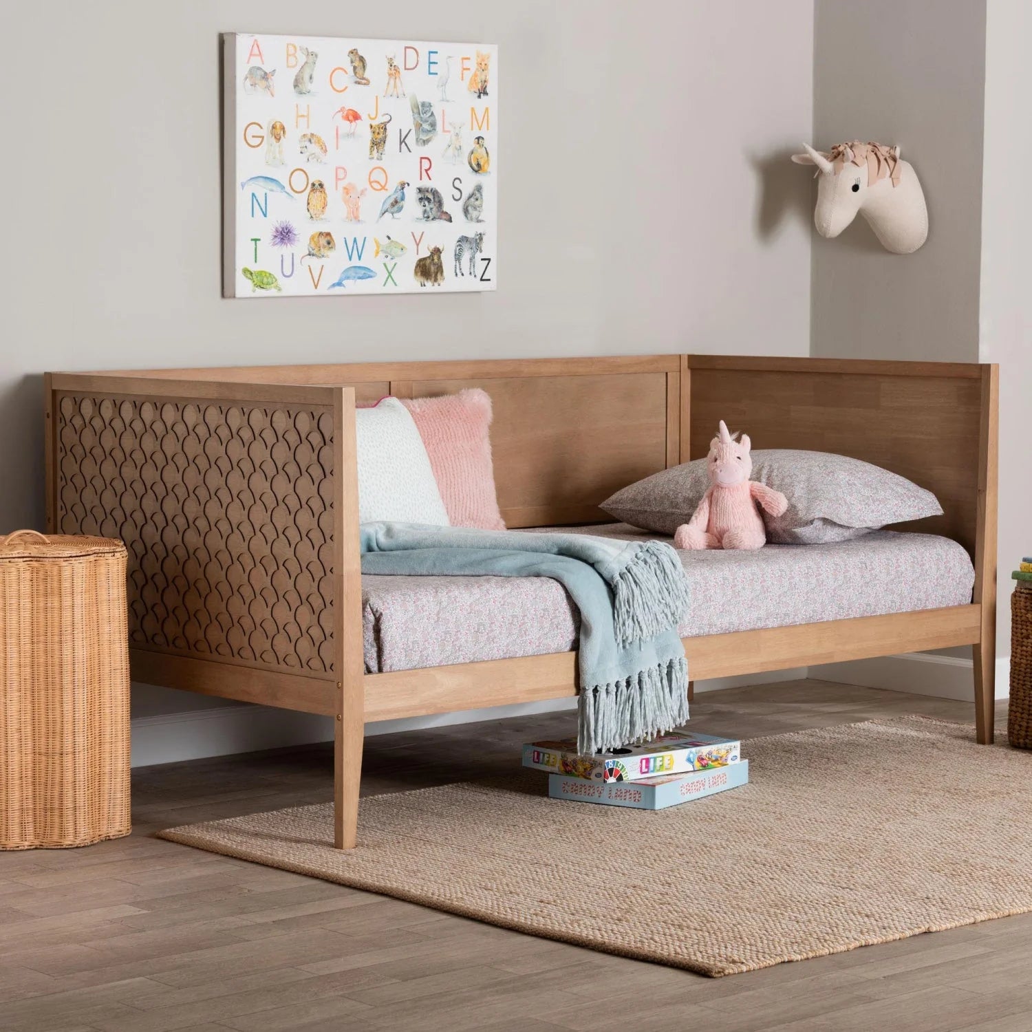 Luxury Wood Daybed Modern Italian Style for Villa