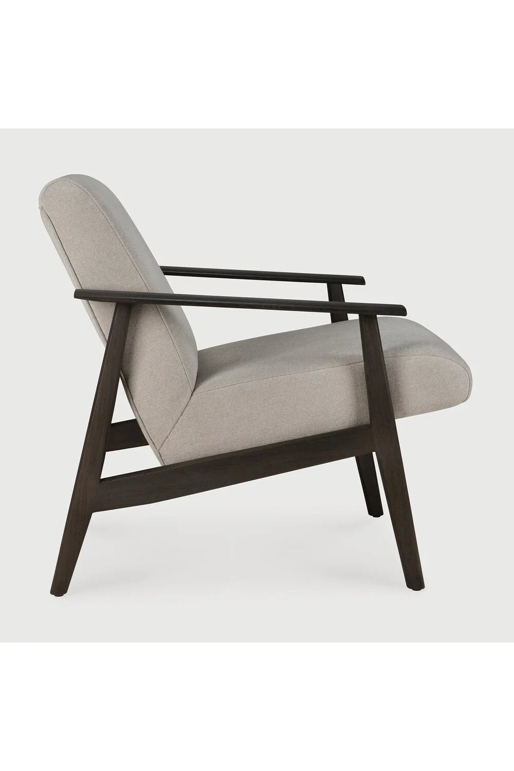 Luxury Wood Framed Lounge Chair Modern Italian Style for Villa