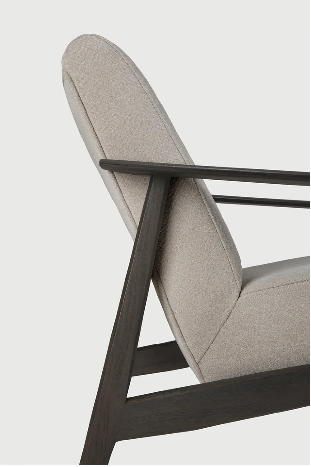 Luxury Wood Framed Lounge Chair Modern Italian Style for Villa