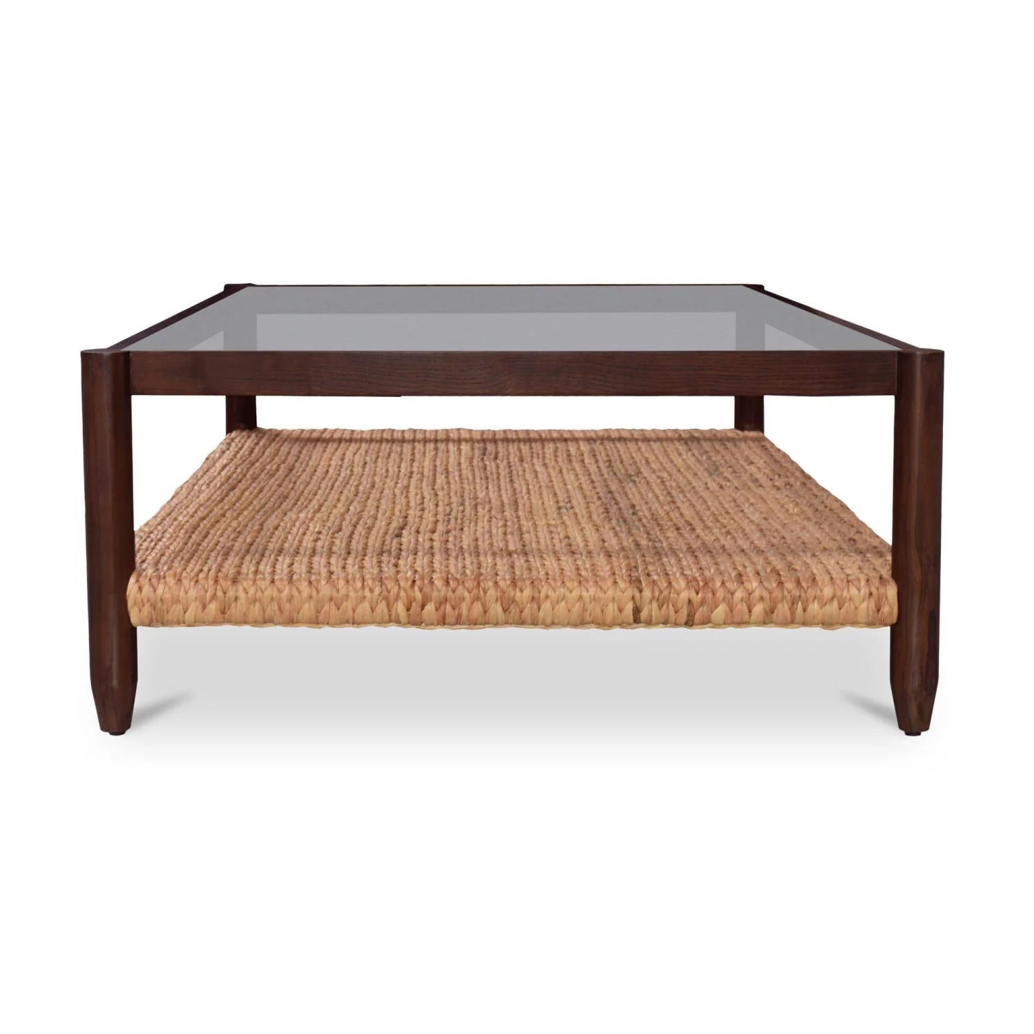 Luxury Wood Glass Coffee Table Modern Italian Style for Villa