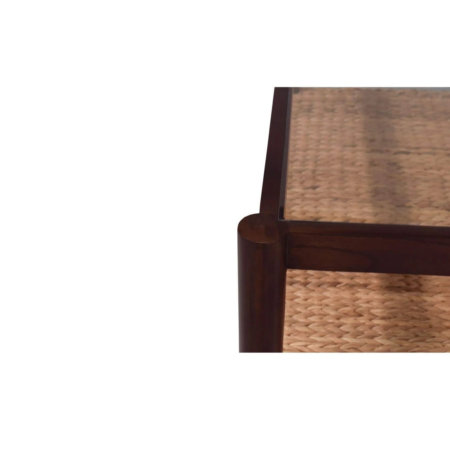Luxury Wood Glass Coffee Table Modern Italian Style for Villa