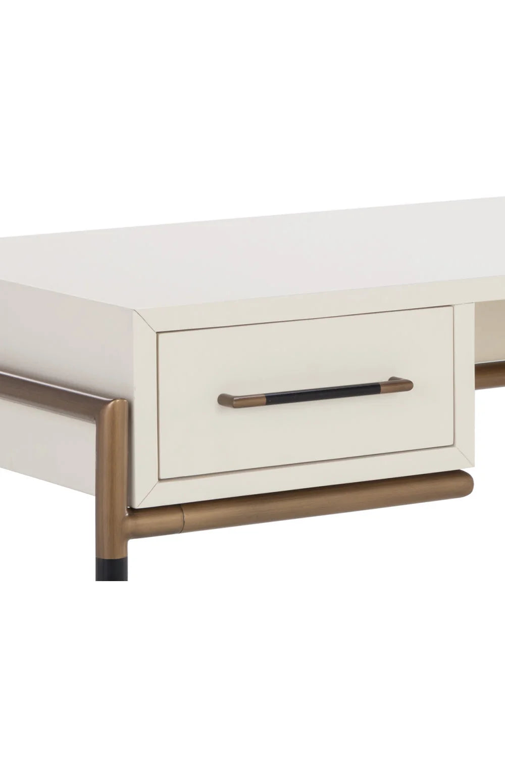 Luxury Wooden 2-Drawer Modern Desk European Style for Villa